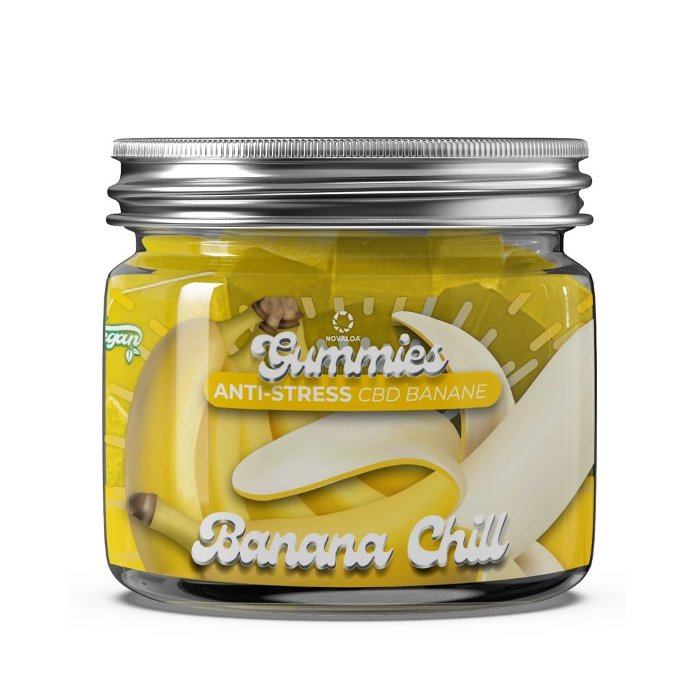 Gummies CB2 Anti-Stress I Banana Chill I– Sans THC – 30 gummies