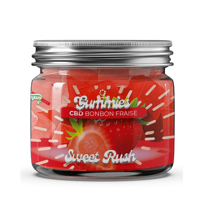 Gummies CB2 Confort I Sweet Rush I Bonbon Fraise – Sans THC – 30 gummies